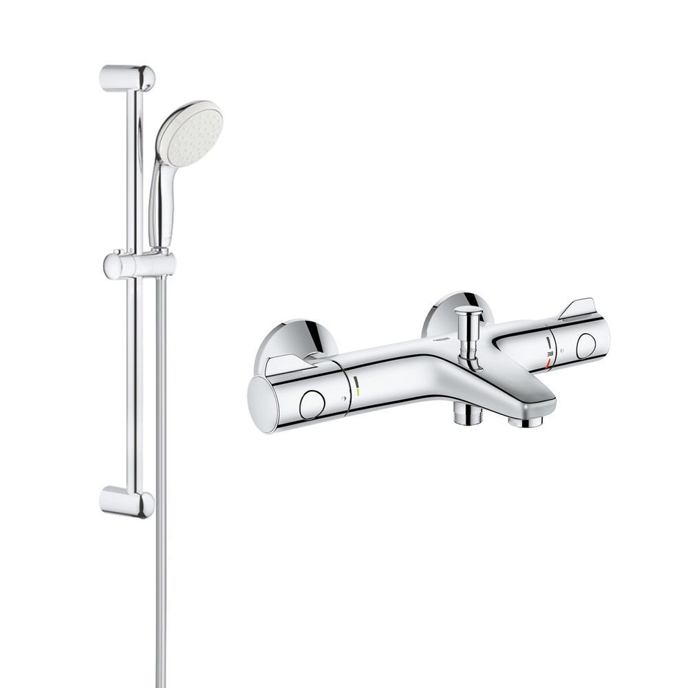 фото Змішувач для ванни Grohe Grohtherm 800 34567000 з душовим гарнітуром 27948001 (34567001)