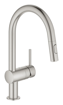 фото Змішувач для кухні з висувним виливом Grohe Minta (32321DC2)