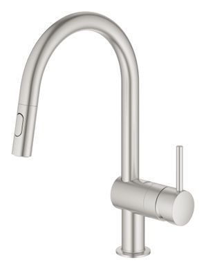 фото Змішувач для кухні з висувним виливом Grohe Minta (32321DC2)