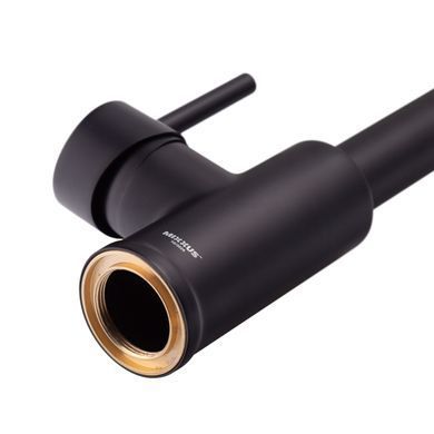 фото Змішувач для кухні з виливом пружина Mixxus Premium SPRING 017 BLACK (MI6951)