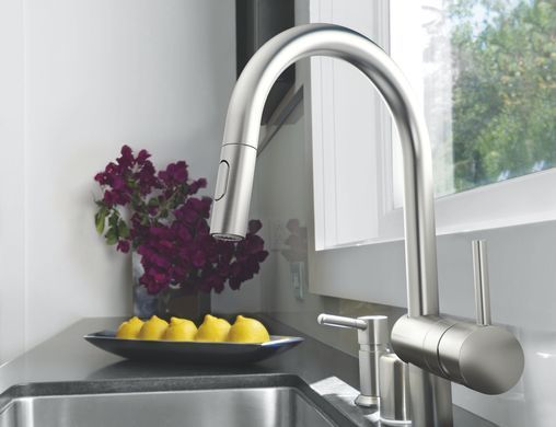 фото Змішувач для кухні з висувним виливом Grohe Minta (32321DC2)