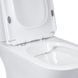 Унитаз-компакт Qtap Presto Quadro безободковый с сиденьем Soft-close QT24221215AW