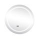 Зеркало Qtap Mideya (DC-F803) R600 с LED-подсветкой Touch, с антизапотеванием, с часами, диммером, рег. яркости QT2078F803W