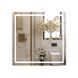 фото Зеркало Qtap Mideya 800x800 с LED-подсветкой Touch, с антизапотеванием, диммером QT2078NCF8080W