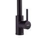 Змішувач для кухні з виливом пружина Mixxus Premium SPRING 017 BLACK (MI6951)