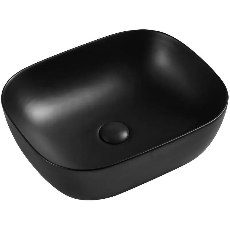 фото Умивальник накладний керамічний Mixxus Premium Diverse-0101 Black 490x395x150mm (MP6485)
